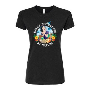 Women's - Disney - Snow White Distracted By Nature Fitted Graphic T-Shirt - 1 of 2