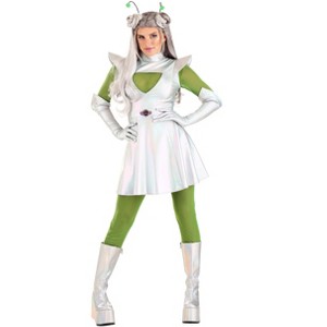 HalloweenCostumes.com Outer Space Women's Alien Costume - 1 of 2