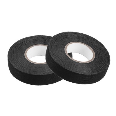 Unique Bargains Self Adhesive Muffler Tape Universal for Automobile 0.8 Inch x 50 Ft Black 2 Pcs