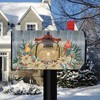 Briarwood Lane Warm Winter Candle Magnetic Mailbox Cover White Poinsettias Standard - 2 of 3