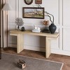 KIGFTSOD Extra Wide Real Wood Veneered Console Table, Minimalist Sofa Table Behind Couch for Entryway, Hallway, Living Room, Home Office - 2 of 4