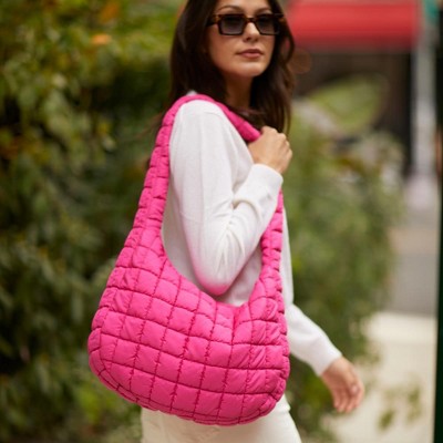 Сумки YOUZEY Cloud 9 Puffer Crossbody Purse Bag - Hot Pink — фото 2