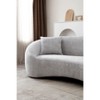 93" Minimalist Curved 3-Seater Sofa, Chenille Velvet Upholstered Cloud Couch with Tight Curved Back for Living Room, Apartment,Office - 3 of 4