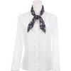 Elerevyo Women's Floral Chiffon Lightweight Skinny Neck Scarf Neckerchief - 2 of 4