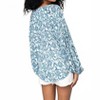Women's Geo Print Bishop Long Sleeve Split Neck Blouse - LOVESTITCH - 4 of 4