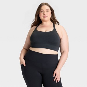 Women's Seamless Medium Support Cami Sports Bra - All In Motion™ - 1 of 3