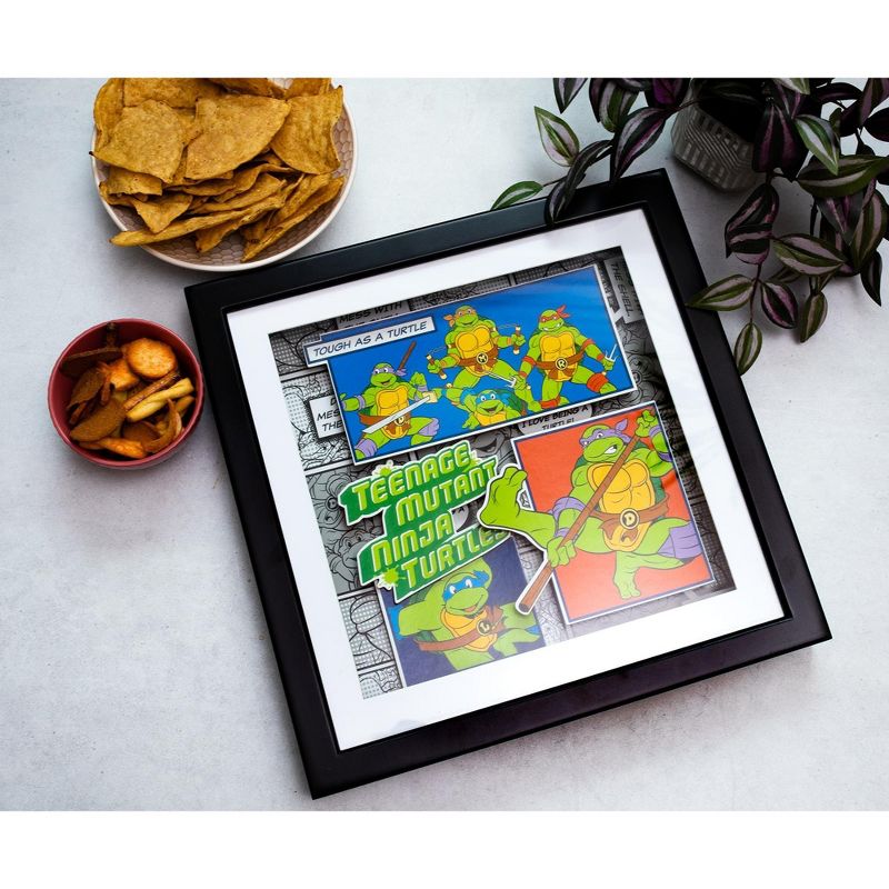 Silver Buffalo Teenage Mutant Ninja Turtles Wood Frame 3D Shadow Box Wall Art | 14 x 14 Inches, 3 of 9