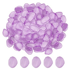Unique Bargains Silk Decoration Artificial Hydrangea Flower Petals 200 Pcs Purple - 1 of 4