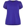 Women's Plus Size Linny Top - blue | CITY CHIC - 4 of 4