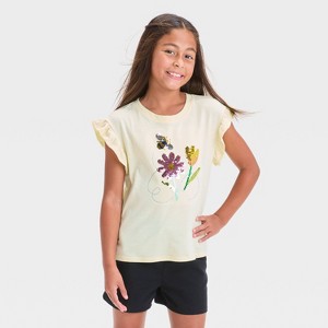 Girls' Short Sleeve Flip Sequin T-Shirt - Cat & Jack™ - 1 of 4