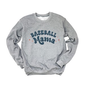 Simply Sage Market Women's Graphic Sweatshirt Baseball Mama Stars - 1 of 4