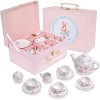 Jewelkeeper 13-Piece Porcelain Tea Party Set with Polka Dot Design - image 2 of 4