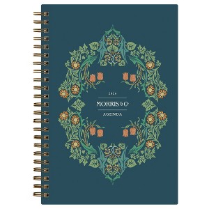 Morris & Co. 5"x8" by Blue Sky  2026 Weekly/Monthly Wirebound Planner Hardcover Blackthorn Blue - 1 of 4