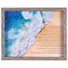 Dicksons FRMWDWG-1411-76 Footprints In The Sand Poem Woodgrain 12 x 15 Wood And Glass Shadow Box Style Framed Wall Art - 2 of 3