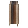 Treasure Trove Accents Wellington 4 Door Credenza: Adjustable Shelves, Cord Management, Rubberwood Surface - 3 of 4