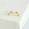 Girls' Pink Enamel Donut Screw Back 14k Gold Earrings - In Season Jewelry - 4 of 4