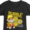 Girls' - Paw Patrol - Rubble & Crew Fitted Short Sleeve Graphic T-Shirt - image 2 of 4