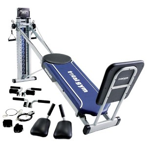 Total Gym Evolve Workout Machine, Home Gym Fitness, Full Body Strength Training Equipment with 100+ Exercises and 16 Resistance Levels, Blue - 1 of 4
