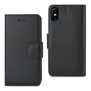Reiko iPhone X/iPhone XS 3-in-1 Wallet Case in Black - 1 of 4