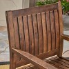 Wilson 2pk Acacia Dining Chair - Dark Brown - Christopher Knight Home: Water-Resistant, Traditional Style, Fixed Arms - 3 of 4