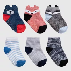 Toddler 6pk Bear Print Low Cut Socks - Cat & Jack™