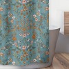 Sweet Jojo Designs Girl Shower Curtain 72in.x72in. Boho Floral Wildflower Blue Orange and Pink - 3 of 4
