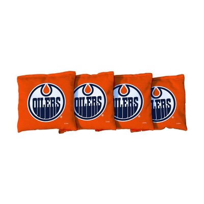 NHL Edmonton Oilers Corn-Filled Cornhole Bags Orange - 4pk