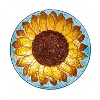 Evergreen Sunfower 18" Birdbath with Crushed Glass Look - 2 of 4