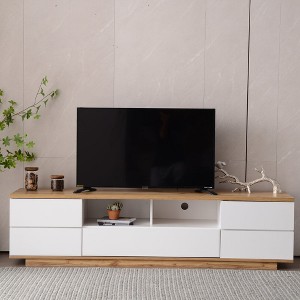 Chic Crate-80 Inch Modern TV Stand – Multi-Functional Storage w/ Soft-Close Doors, Media Console & Entertainment Center (Multi-Room Furniture) - 1 of 4