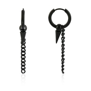 Slate by Rebl Spike & Chain Dangle Earring  Stainless Steel, 16x53mm - 1 of 1
