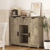 OUTSUPPLY Storage Cabinets with Drawers and Shelves, Accent Cabinet for Living Room, Bedroom, Bathroom - 2 of 4