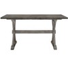 NicBex Dining Table 72" Counter Height Distressed Gray Finish Solid Rubberwood Dining Table for Kitchen - 2 of 4