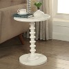 NicBex Round Spindle Leg Side Table Turned Wood Design Drink Table for Small Spaces, Bedroom, Patio - 2 of 4