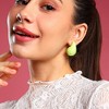 Women's Teardrop Hoop Earrings - Lime Green - 4 of 4