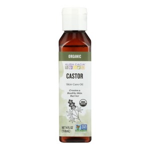 Aura Cacia Organic Castor Skin Care Oil - 4 oz - 1 of 4