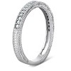 Pompeii3 Diamond Wedding Ring 1/5ctw Womens Stackable Diamond Band 10k White Gold - 3 of 4