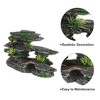 Unique Bargains Aquarium Terrariums Mountain for Fish Tank Landscape Decoration Gray Green 4.72" Height 1pcs - 3 of 4