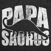 Mens Papasaurus Funny T Shirts Awesome Fathers Day Dino Graphic Tee For Dads - Crazy Dog Men's T Shirt - 2 of 4