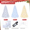 8ft White 670 Lights Warm Color 8 Modes 2008 Branch Christmas Tree White - 3 of 4