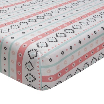 Lambs & Ivy Little Spirit Cotton Fitted Crib Sheet