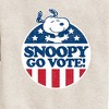 Boys' - Peanuts - Snoopy Go Vote Graphic Long Sleeve Fleece Sweatshirt - 2 of 4