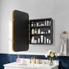 Dovelina Wall Medicine Cabinet Mirror Cabinet Multifunctional Wall-Mounted Mirrored Cabinet with Magnetic Doors - 3 of 4