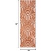 Washable Area Rug Modern Abstract Low Pile Non Slip Stain Resistant Foldable Carpet for Living Room Bedroom Study Room - 2 of 4