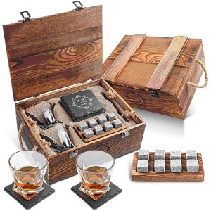Warmounts Whiskey Stones Set Chilling Ice Cubes Whiskey Rocks Chilling Stones Gift - 1 of 4