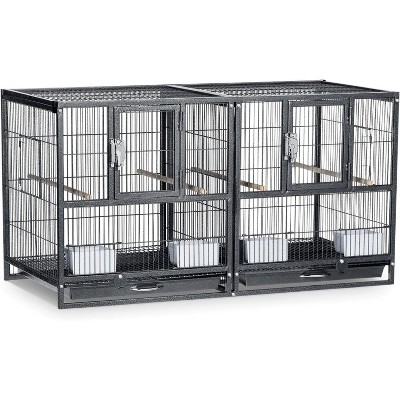 Prevue Pet Products F075 Hampton Deluxe Divided Breeder Cage 37.5 x 18 x 20.5"H