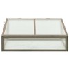 vidaXL Greenhouse Grey Solid firwood, PC board Small Collapsible - 3 of 4