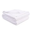 HomeRoots Twin Ivory Fleece Woven Polka Dots Plush Blanket - 4 of 4