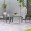 NicBex 82.7" Expandable Outdoor Dining Table,Modern Rectangle Aluminum Patio Table with Expandable Design for 6-8 Person,Outdoor Furniture,Gray - 4 of 4
