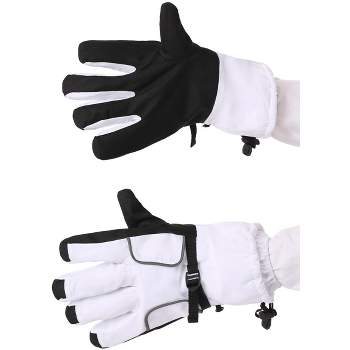 HalloweenCostumes.com   Adult Astronaut White Gloves, Black/White