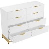 Dresser for Bedroom with 8 Drawer, TV Stand Dressers Chest of Drawers Large Wood Dresser for Storage and Organization - 3 of 4